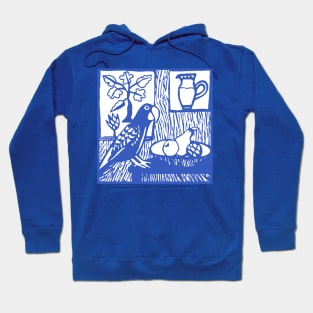 Little Blue Parrot Hoodie